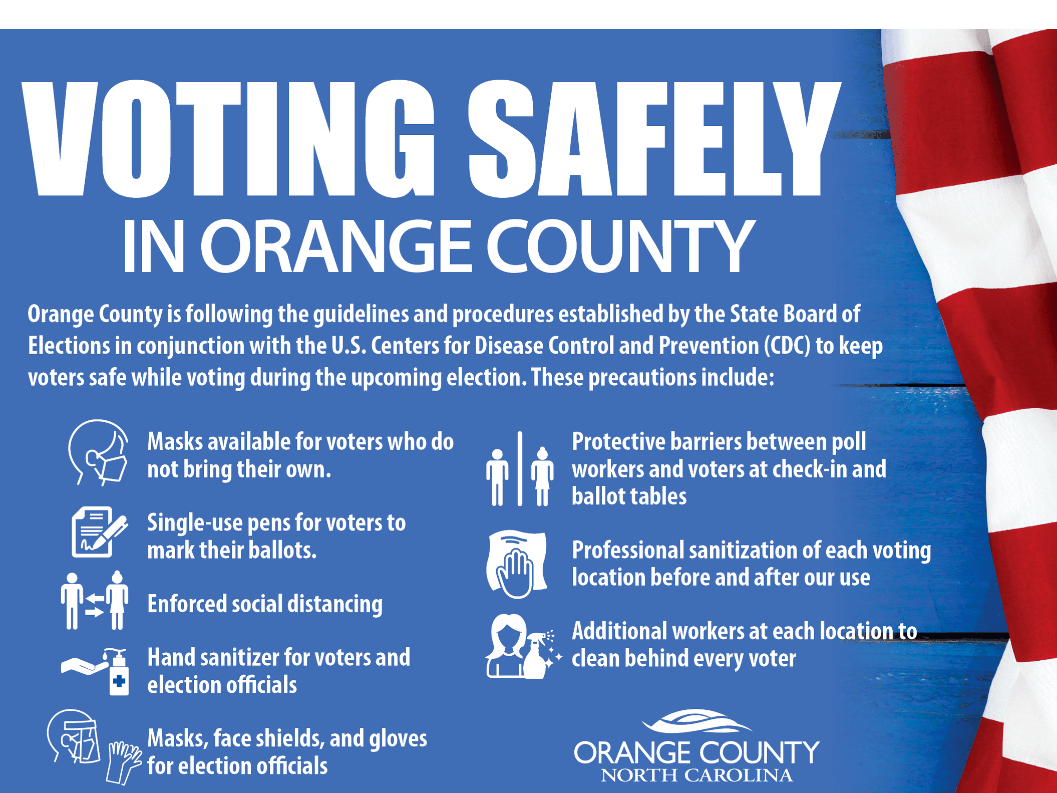 Voting safely guide example